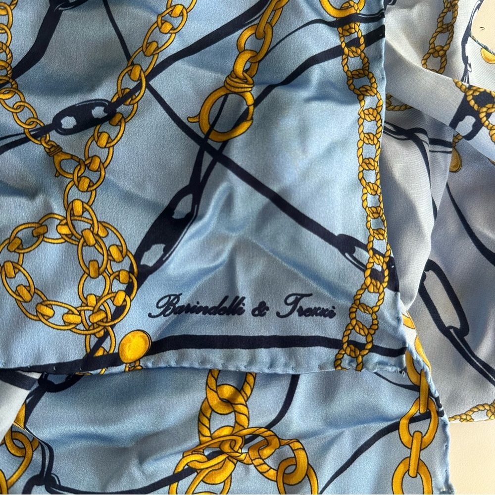 Barindelli & Trezzi Italian Silk Scarf Womens Artisan Elegant Accessory Bellagio